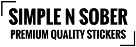 Simple N Sober — Premium Quality Stickers