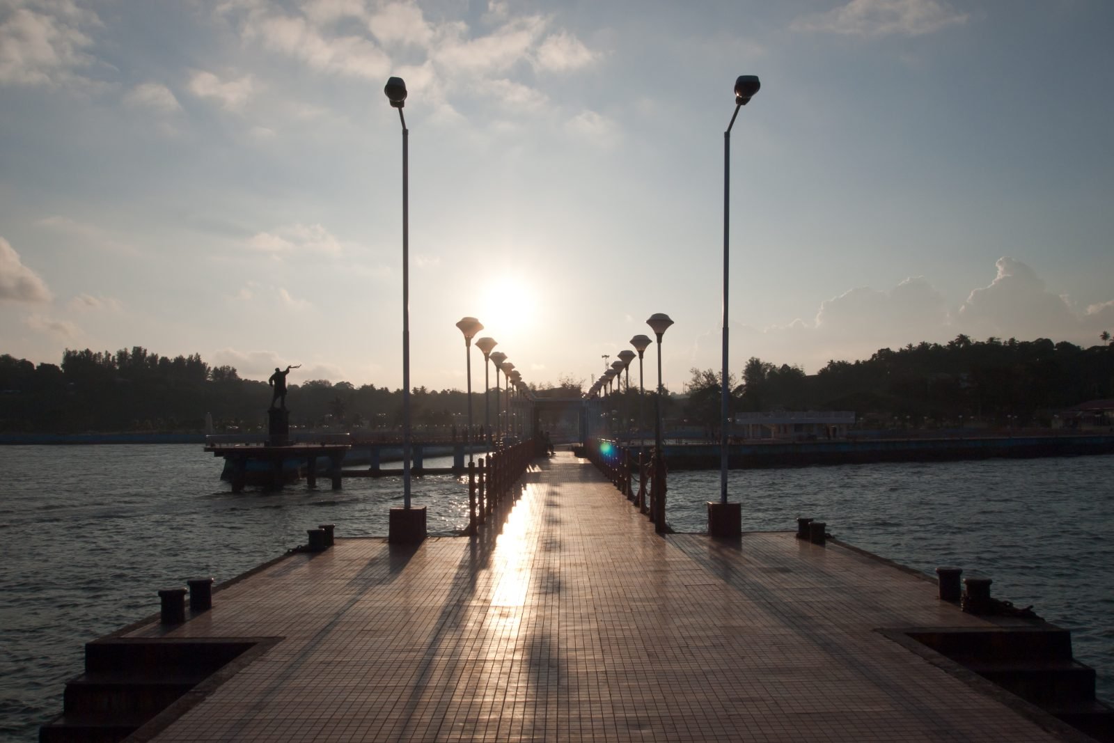 The sea bridge at Port Blair, Andaman Islands